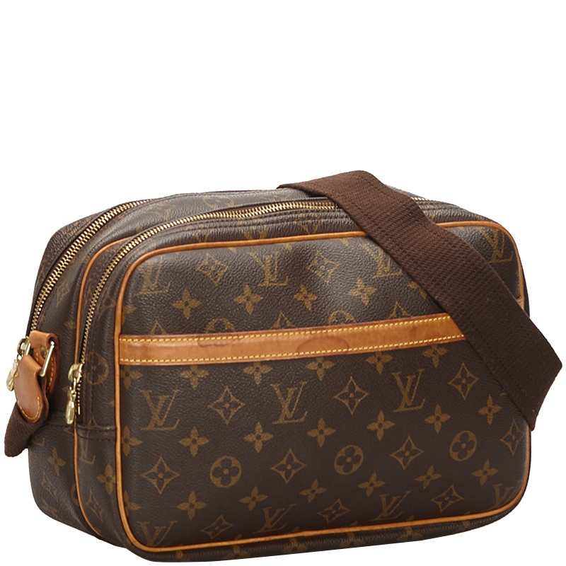 

Louis Vuitton Monogram Canvas Reporter PM Bag, Brown