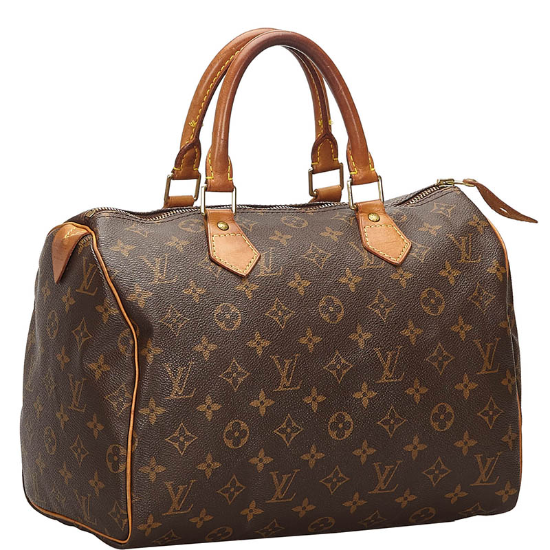 

Louis Vuitton Monogram Canvas Speedy 30 Bag, Brown