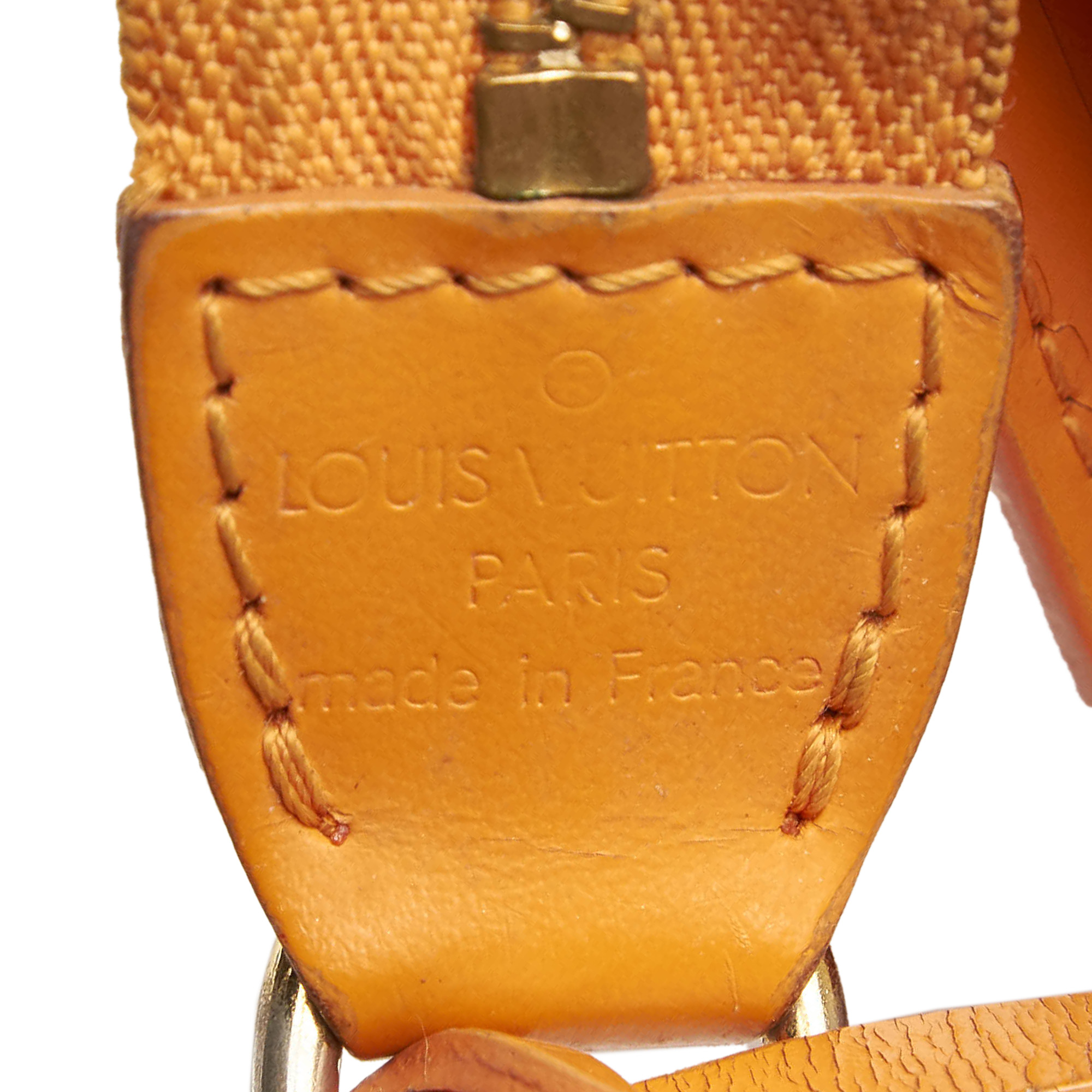 Pochette accessoire leather handbag Louis Vuitton Orange in Leather -  26747003