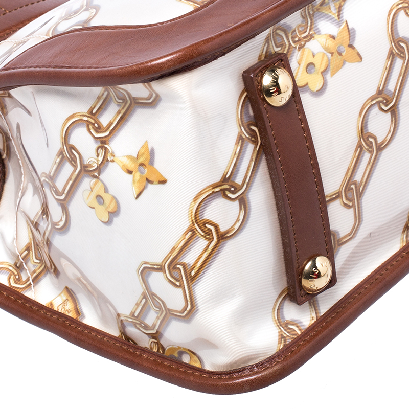 Louis Vuitton Brown/White Monogram Coated Canvas Linda Charms Bag Louis  Vuitton