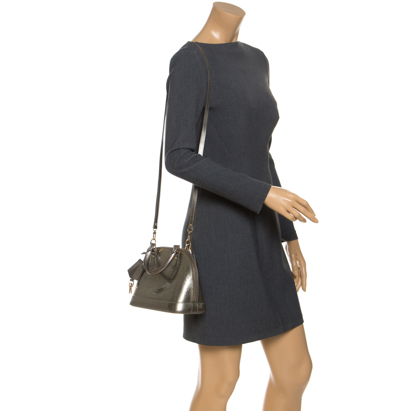 

Louis Vuitton Girl Art Deco Monogram Vernis Leather Alma BB Bag, Grey