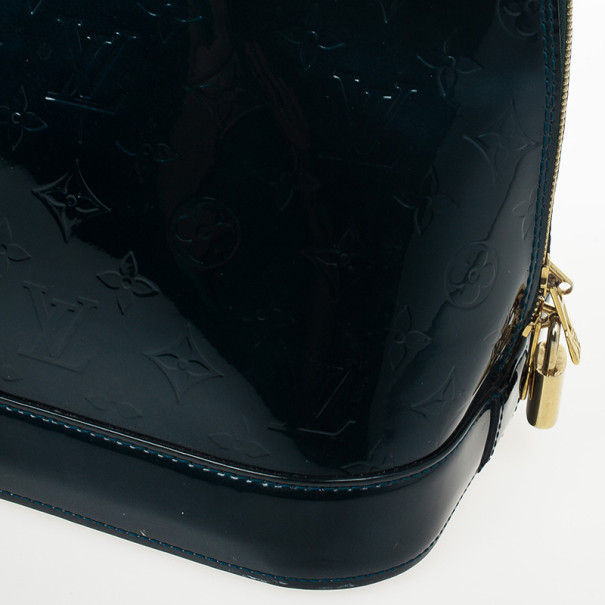 3Ye4693 Louis Vuitton Handbag Monogram Vernis Alma Gm M93682 Blue