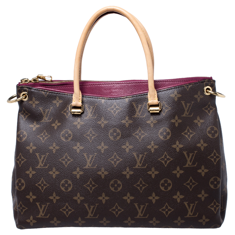 Pre Owned Louis Vuitton Cherry Monogram Canvas Pallas Bag