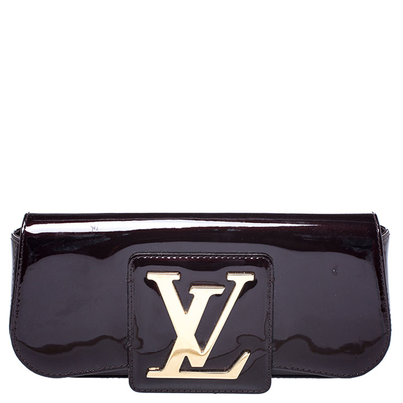 Pre Owned Louis Vuitton Amarante Vernis Sobe Clutch