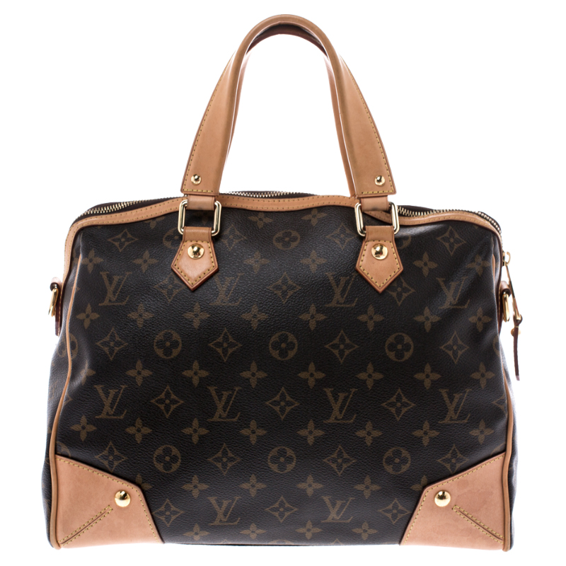 Louis Vuitton - Authenticated Retiro Handbag - Leather Brown Plain for Women, Very Good Condition