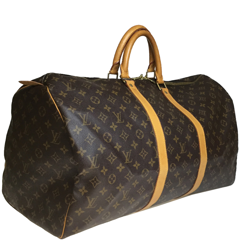 

Louis Vuitton Monogram Canvas Keepall 55 Bag, Brown