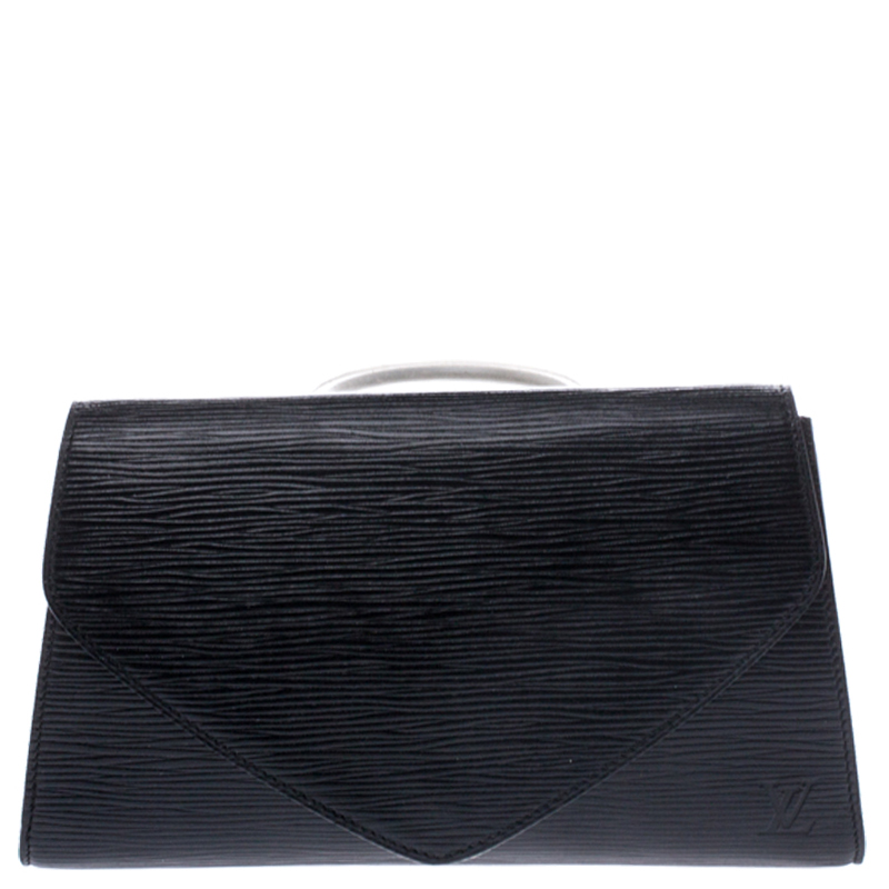 Pre Owned Louis Vuitton Black Epi Leather Pochette