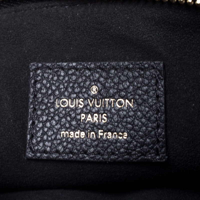 Louis Vuitton Twice Black Dark brown Leather Cloth ref.649148