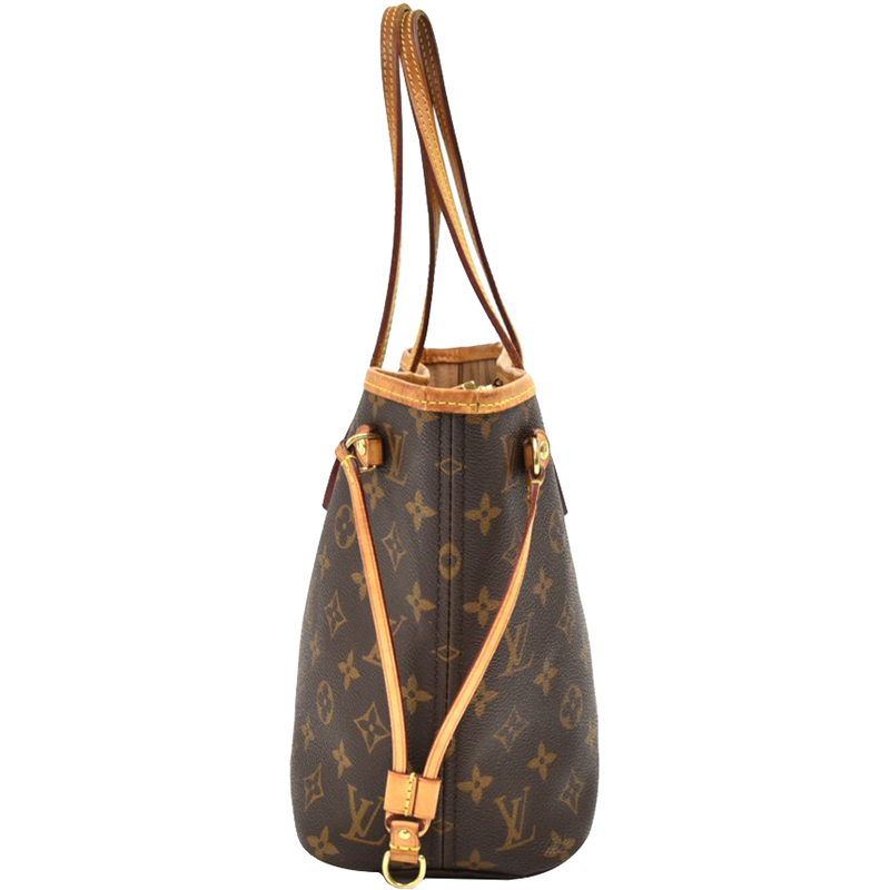 

Louis Vuitton Monogram Canvas Neverfull PM Bag, Brown