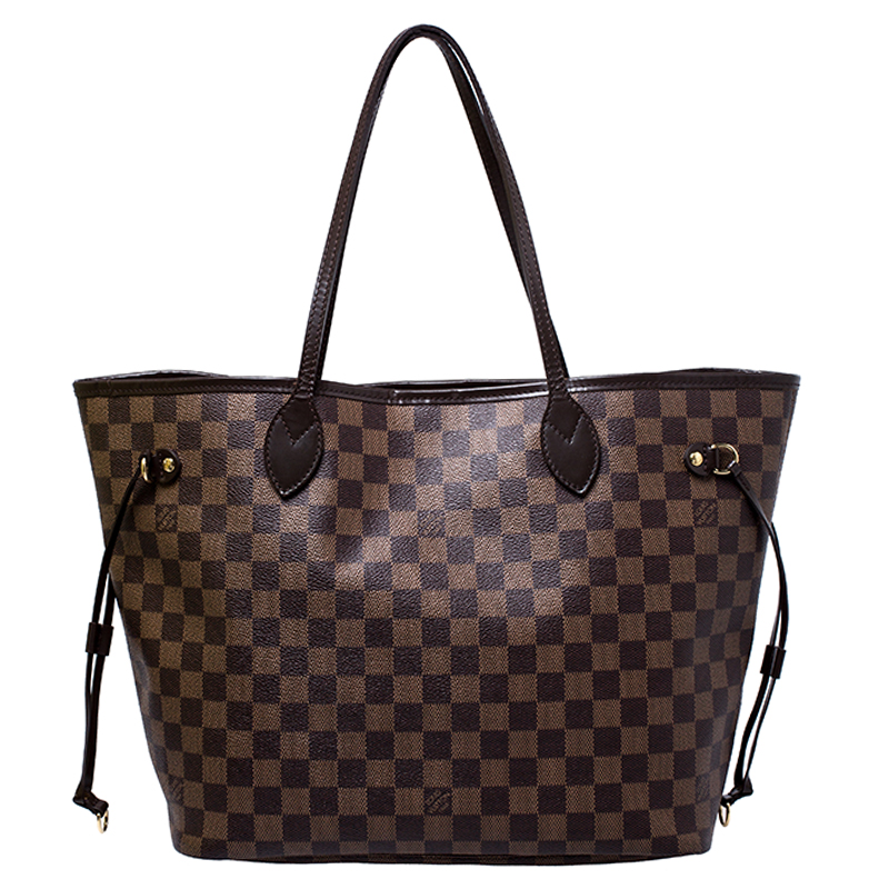 Louis Vuitton Damier Ebene Canvas Neverfull MM Bag
