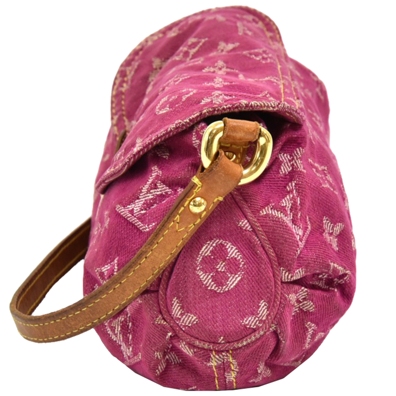 

Louis Vuitton Fuchsia Monogram Denim Mini Shoulder Bag, Pink