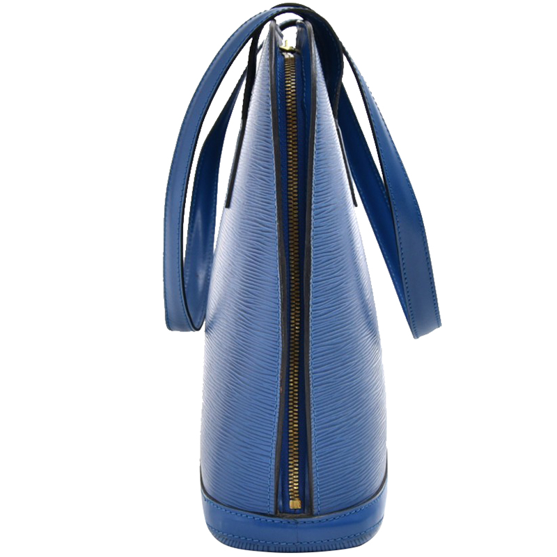 

Louis Vuitton Blue Epi Leather Lussac Bag