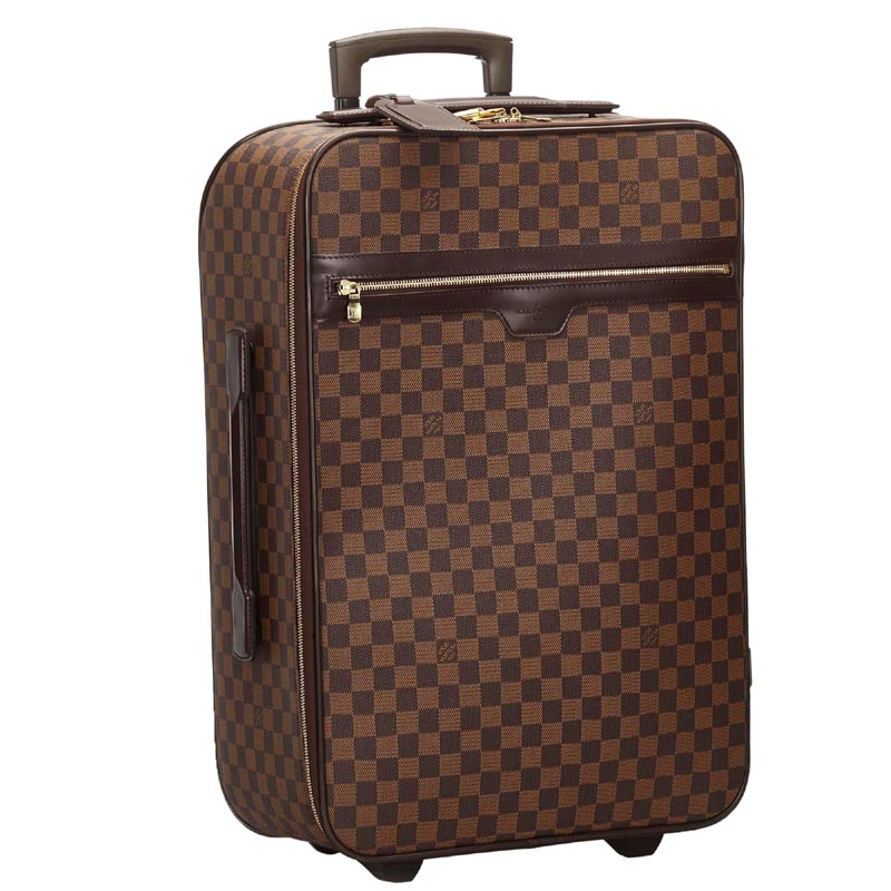 

Louis Vuitton Damier Ebene Canvas Pegase 60 Luggage, Brown