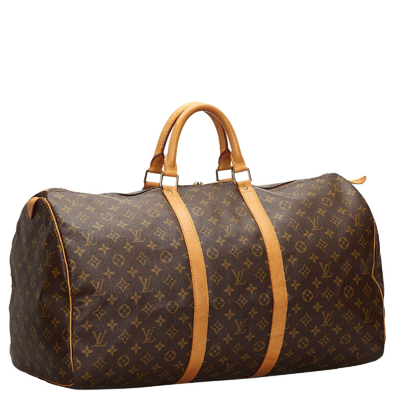 

Louis Vuitton Monogram Canvas Keepall 55 Bag, Brown