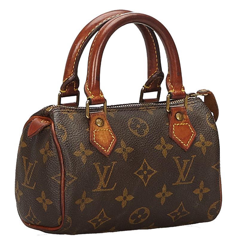 

Louis Vuitton Monogram Canvas Mini Speedy HL Bag, Brown