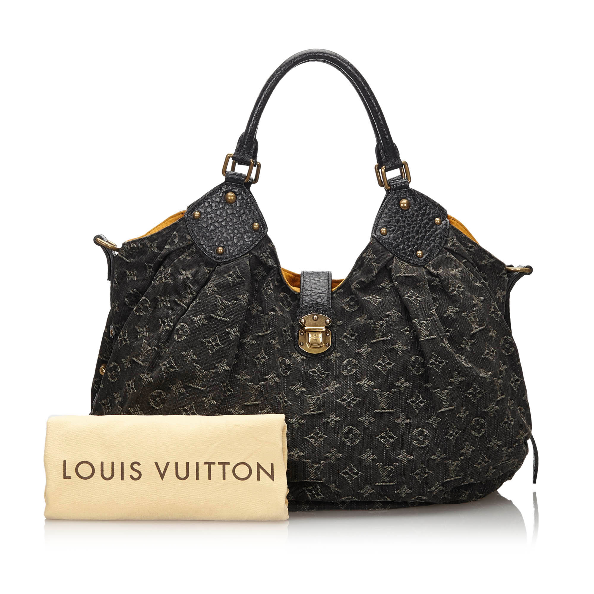 Louis Vuitton Monogram Denim XL Hobo - Black Hobos, Handbags