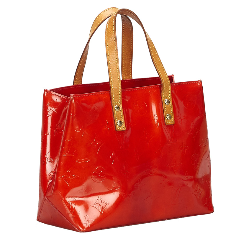 

Louis Vuitton Red Monogram Vernis Reade PM Bag