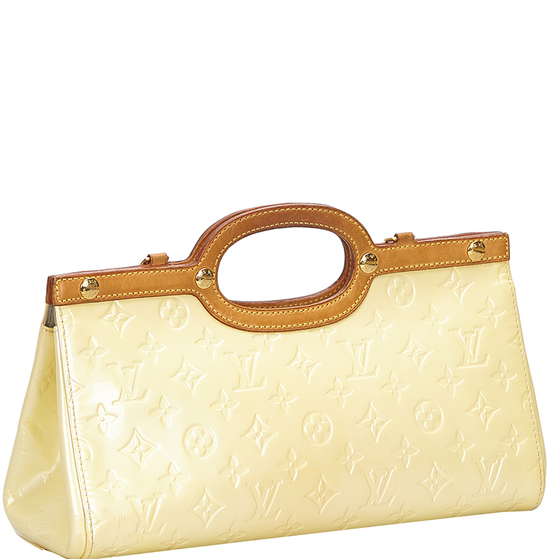 

Louis Vuitton White Monogram Vernis Roxbury Drive, Brown