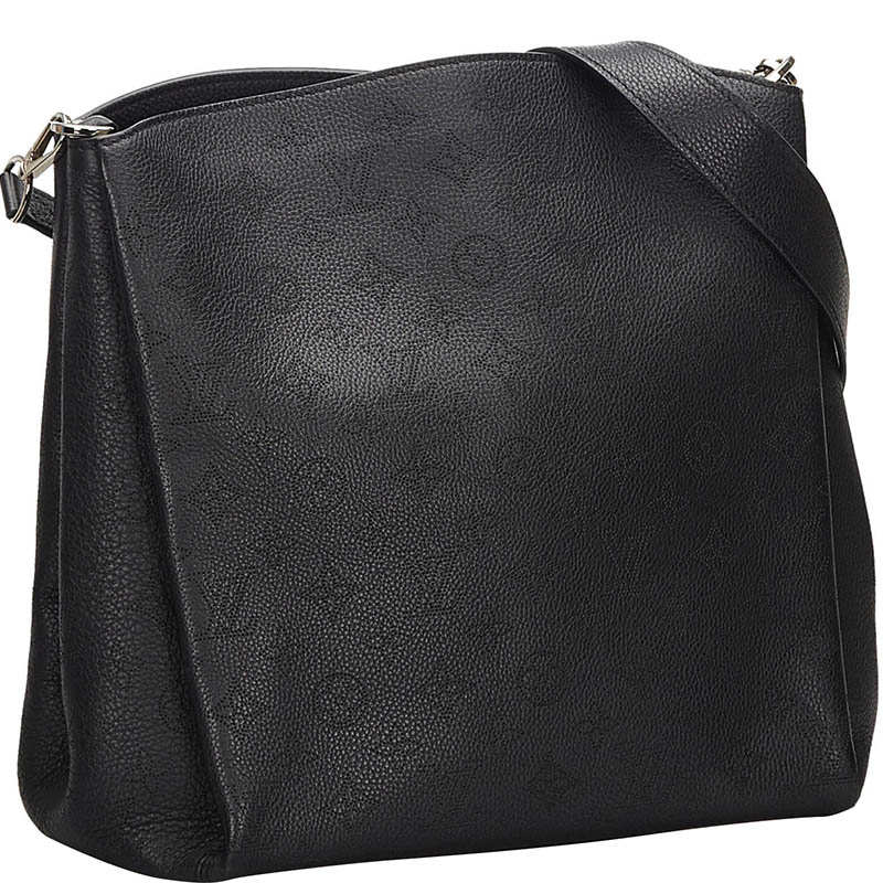 

Louis Vuitton Black Mahina Leather Babylone PM Bag