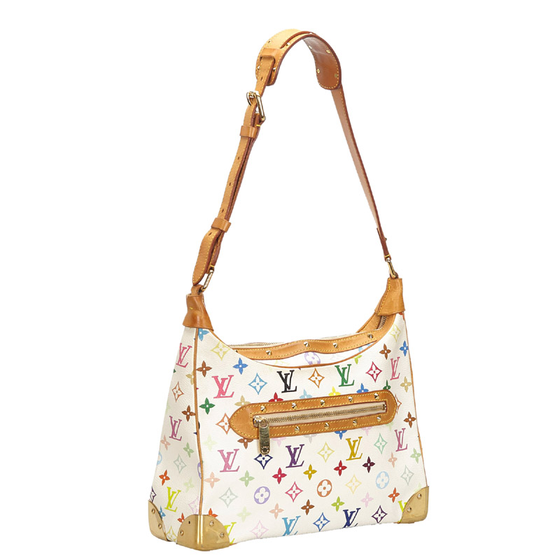 

Louis Vuitton White Multicolor Monogram Canvas Boulogne Shoulder Bag