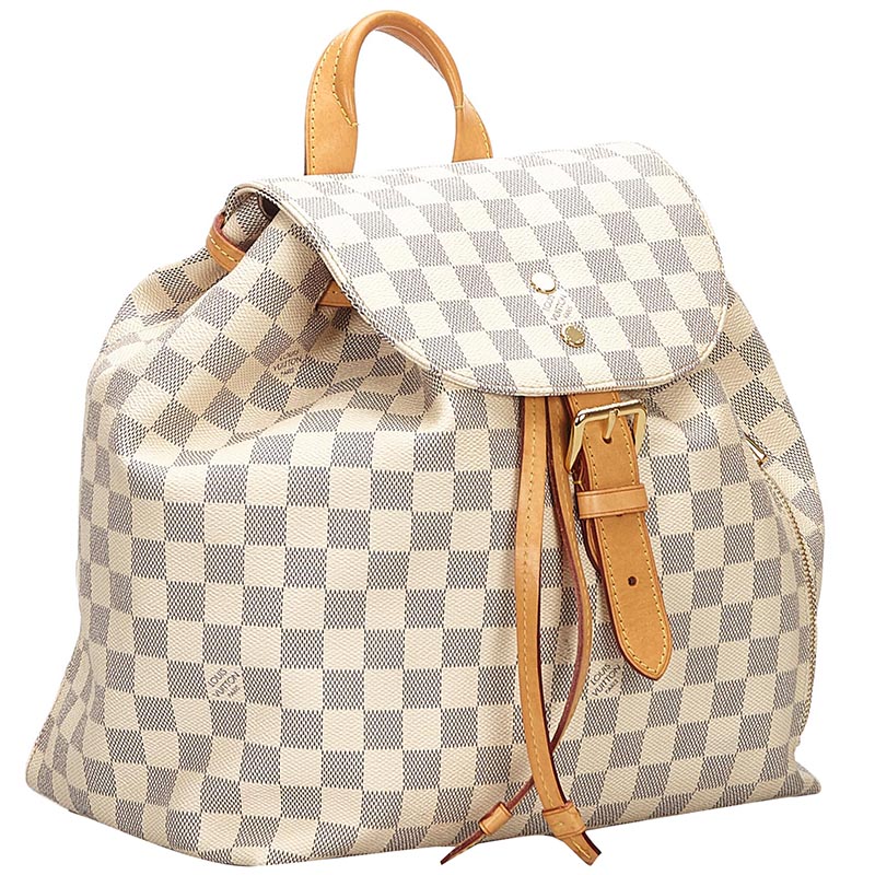 

Louis Vuitton Damier Azur Canvas Sperone Backpack, Blue