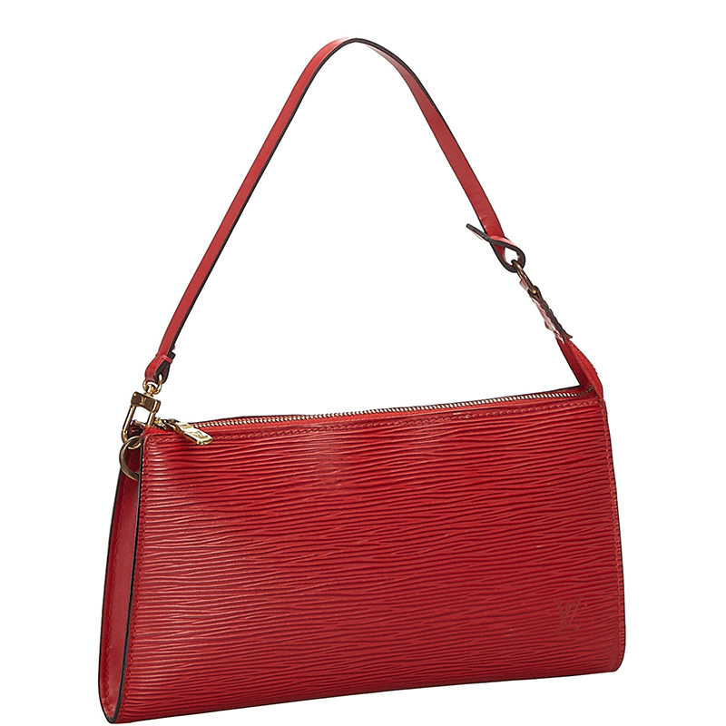 

Louis Vuitton Red Epi Pochette Accessoires