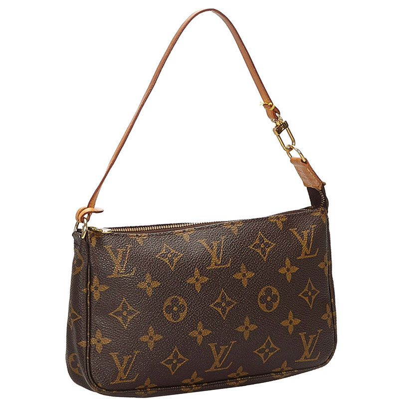

Louis Vuitton Monogram Canvas Pochette Accessoires, Brown