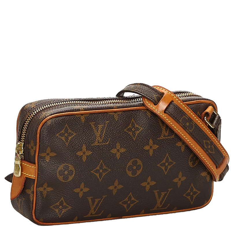 

Louis Vuitton Monogram Canvas Pochette Marly Bandouliere Bag, Brown