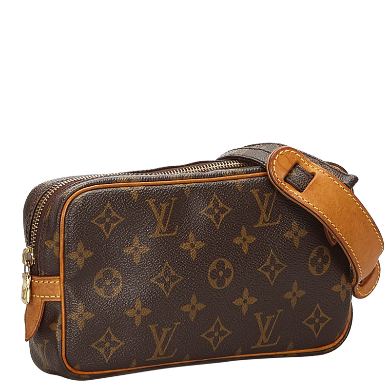 

Louis Vuitton Monogram Canvas Pochette Marly Bandouliere Bag, Brown