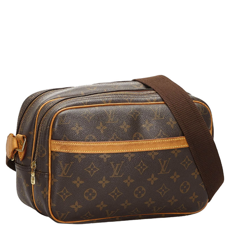 

Louis Vuitton Monogram Canvas Reporter PM Bag, Brown