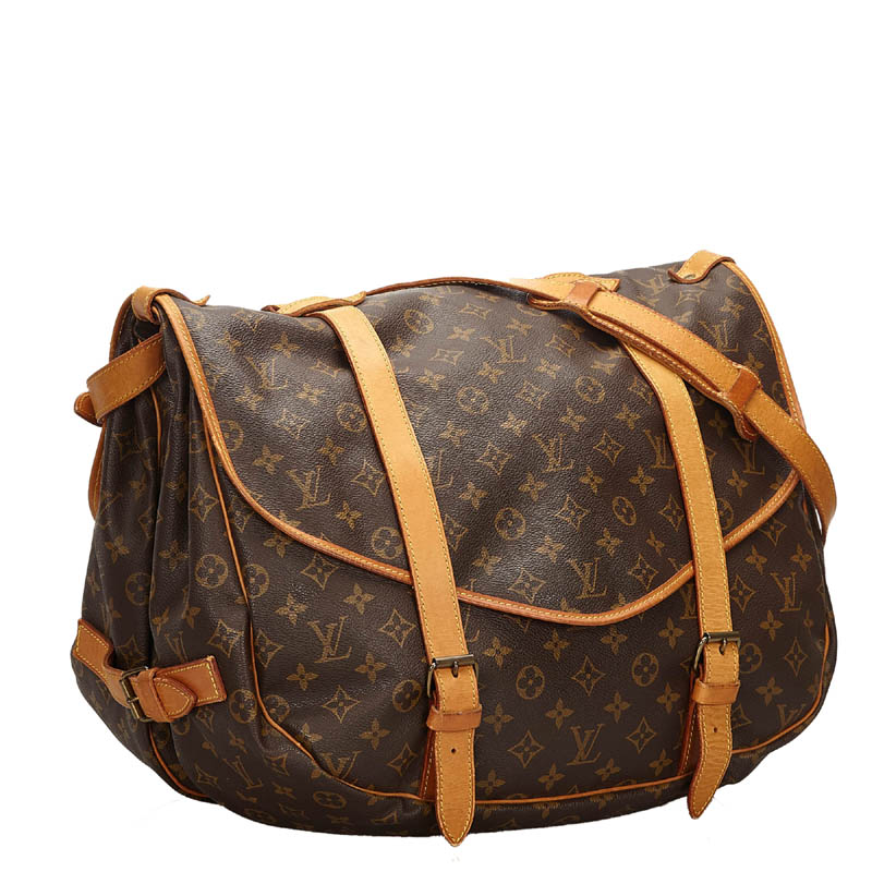

Louis Vuitton Monogram Canvas Saumur 43 Bag, Brown