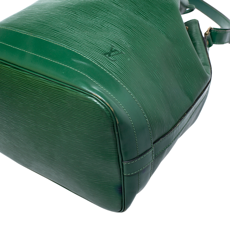 Louis Vuitton Borneo Green/Red Epi Leather Petite Noe Bag - Yoogi's Closet