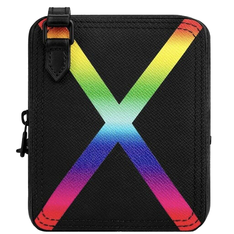 

Louis Vuitton Rainbow Taiga Leather Messenger Bag, Multicolor