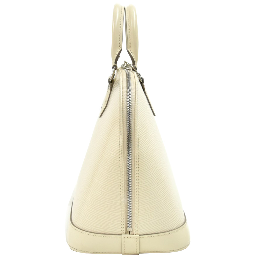 

Louis Vuitton Ivory Epi Leather Alma Bag, White