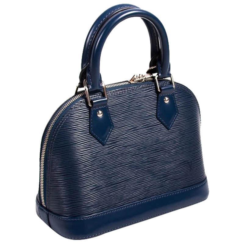 

Louis Vuitton Navy Blue Epi Leather Alma BB