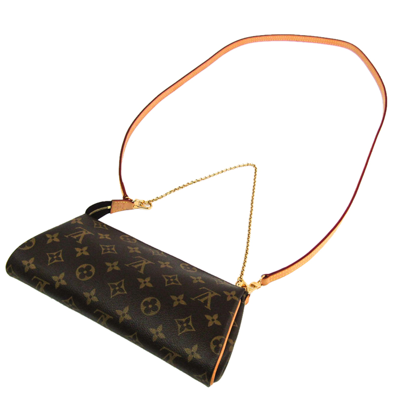 

Louis Vuitton Monogram Canvas Eva Clutch, Brown