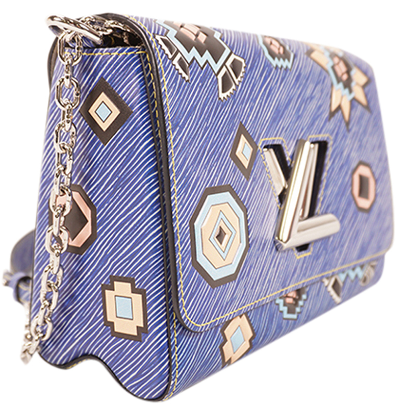 

Louis Vuitton Blue Epi Leather Twist MM Shoulder Bag