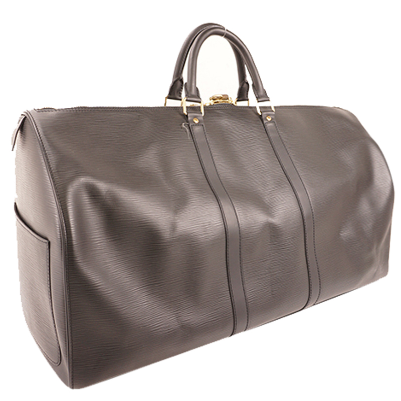 

Louis Vuitton Noir Epi Leather Keepall 45 Bag, Black
