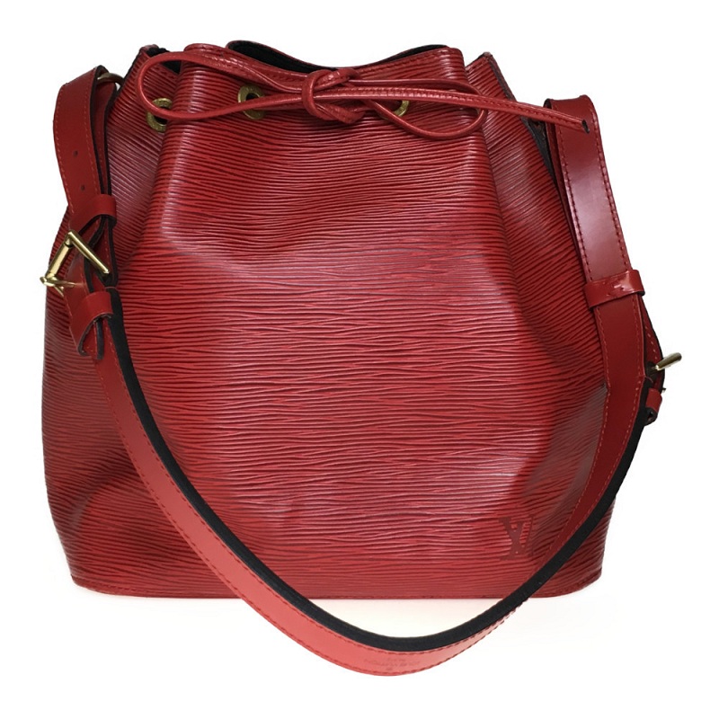 

Louis Vuitton Castilian Red Epi Leather Petit Noe Shoulder Bag