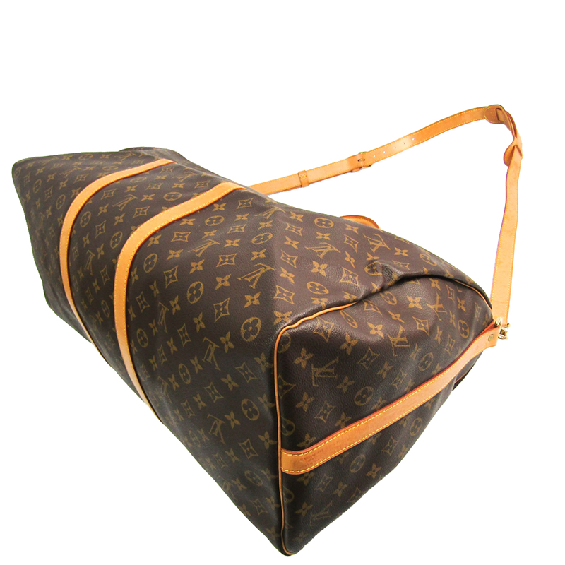 

Louis Vuitton Monogram Canvas Keepall Bandouliere 60, Brown