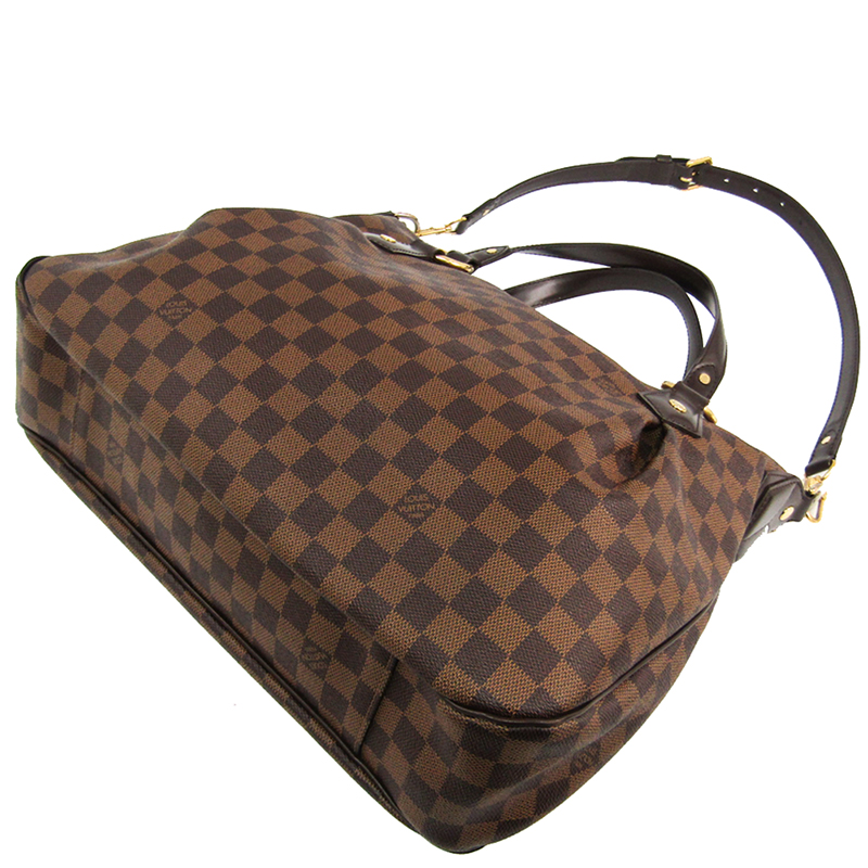 

Louis Vuitton Damier Ebene Canvas Evora MM Bag, Brown