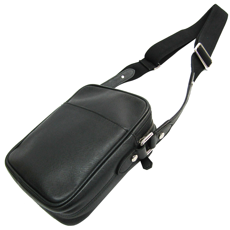 

Louis Vuitton Ardoise Taiga Leather Dimitri Shoulder Bag, Black