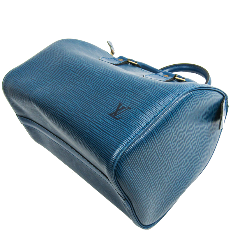 

Louis Vuitton Toledo Blue Epi Leather Speedy 25 Bag