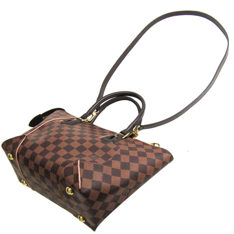 

Louis Vuitton Damier Ebene Canvas Rose Ballerine Caissa PM Tote Bag, Brown