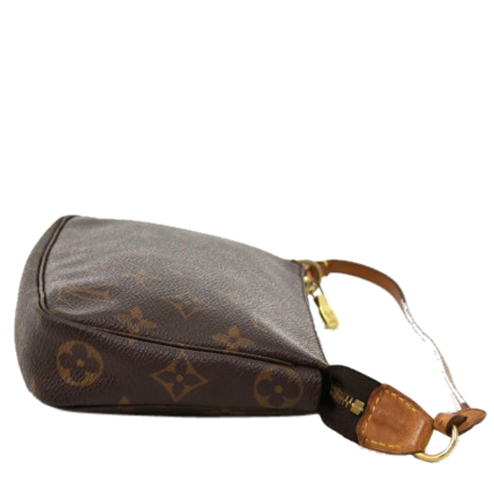 

Louis Vuitton Monogram Canvas Pochette Accessoire Bag, Brown