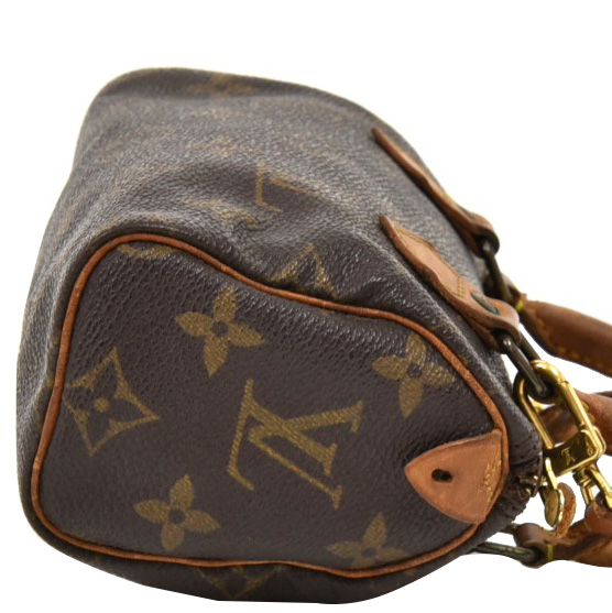 

Louis Vuitton Monogram Canvas Mini Speedy HL Bag With Strap, Brown