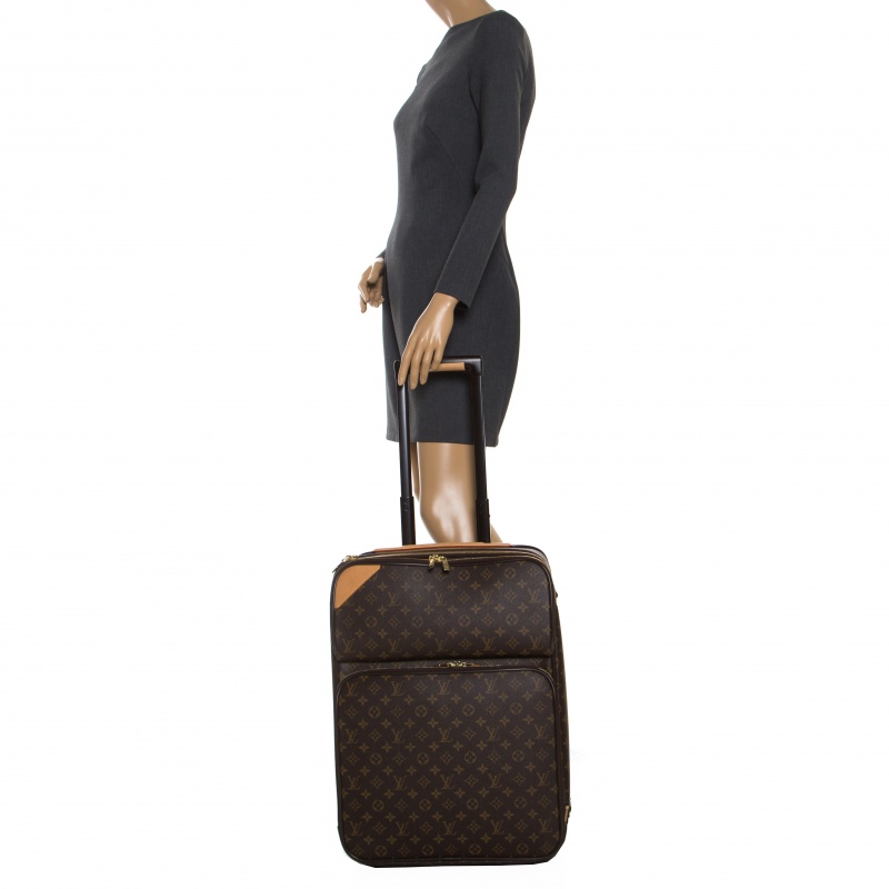 

Louis Vuitton Monogram Canvas Pegase 55 Luggage, Brown