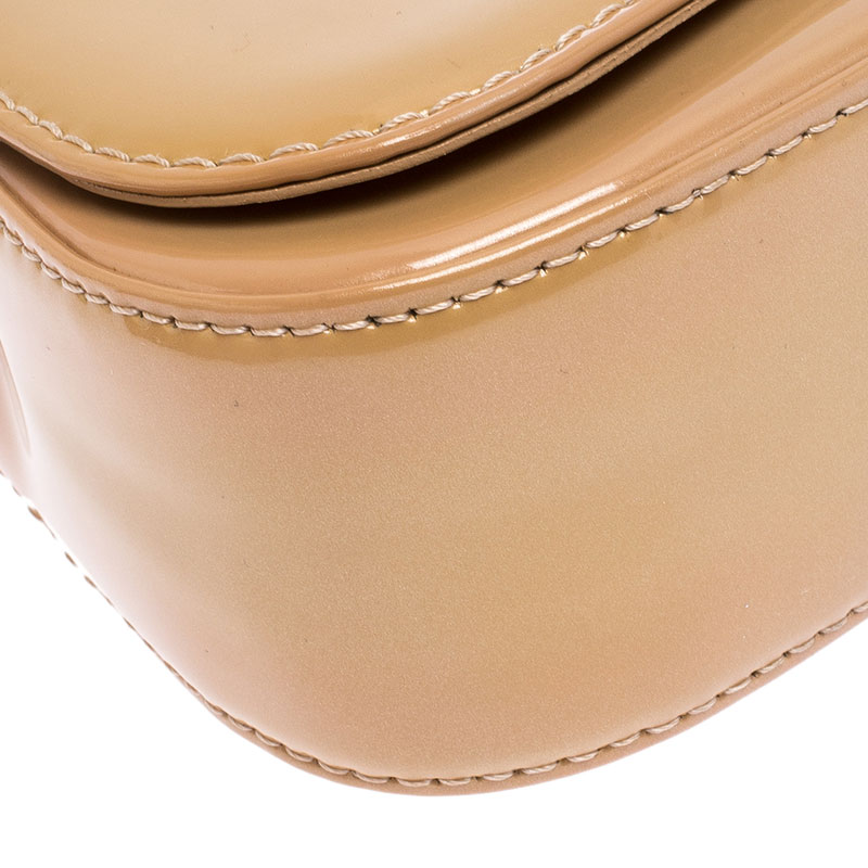 Louis Vuitton Rose Florentine Patent Leather Pochette SoBe Clutch Bag -  Yoogi's Closet