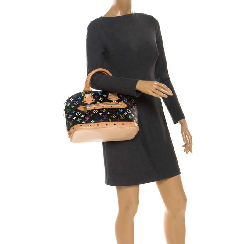 

Louis Vuitton Black Multicolore Monogram Canvas Alma PM Bag, Multicolor