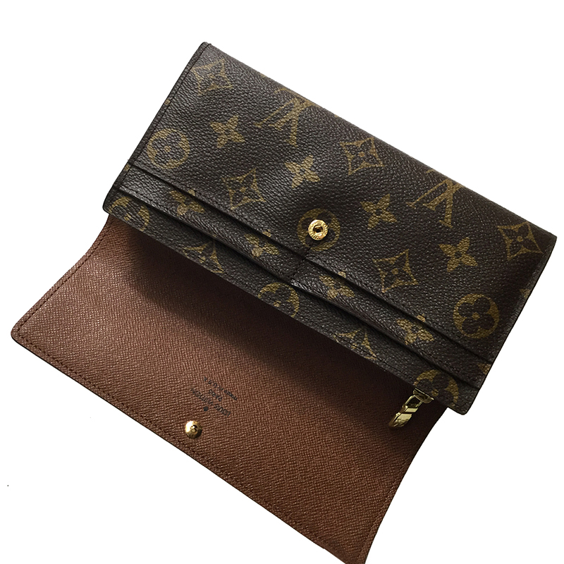 

Louis Vuitton Monogram Canvas Long Wallet, Brown
